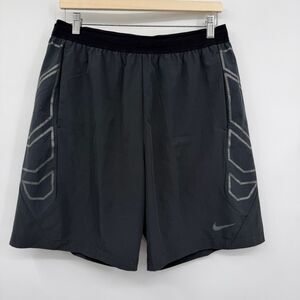 Nike Gray Lightweight Drawstring Vapor Woven Athletic Training Shorts Size Large